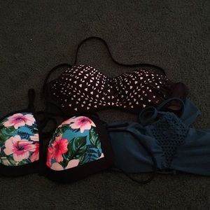 Bikini tops.